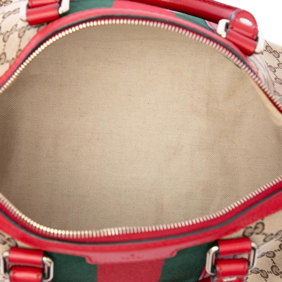 Gucci Medium GG Canvas Web Joy Boston Bag