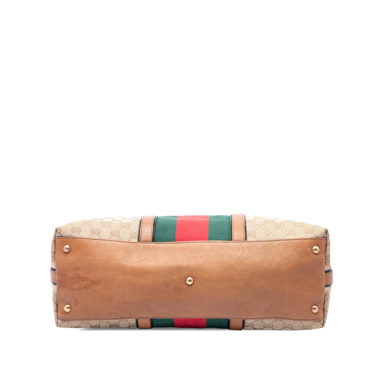 Gucci Medium GG Canvas Web Rania Top Handle Bag