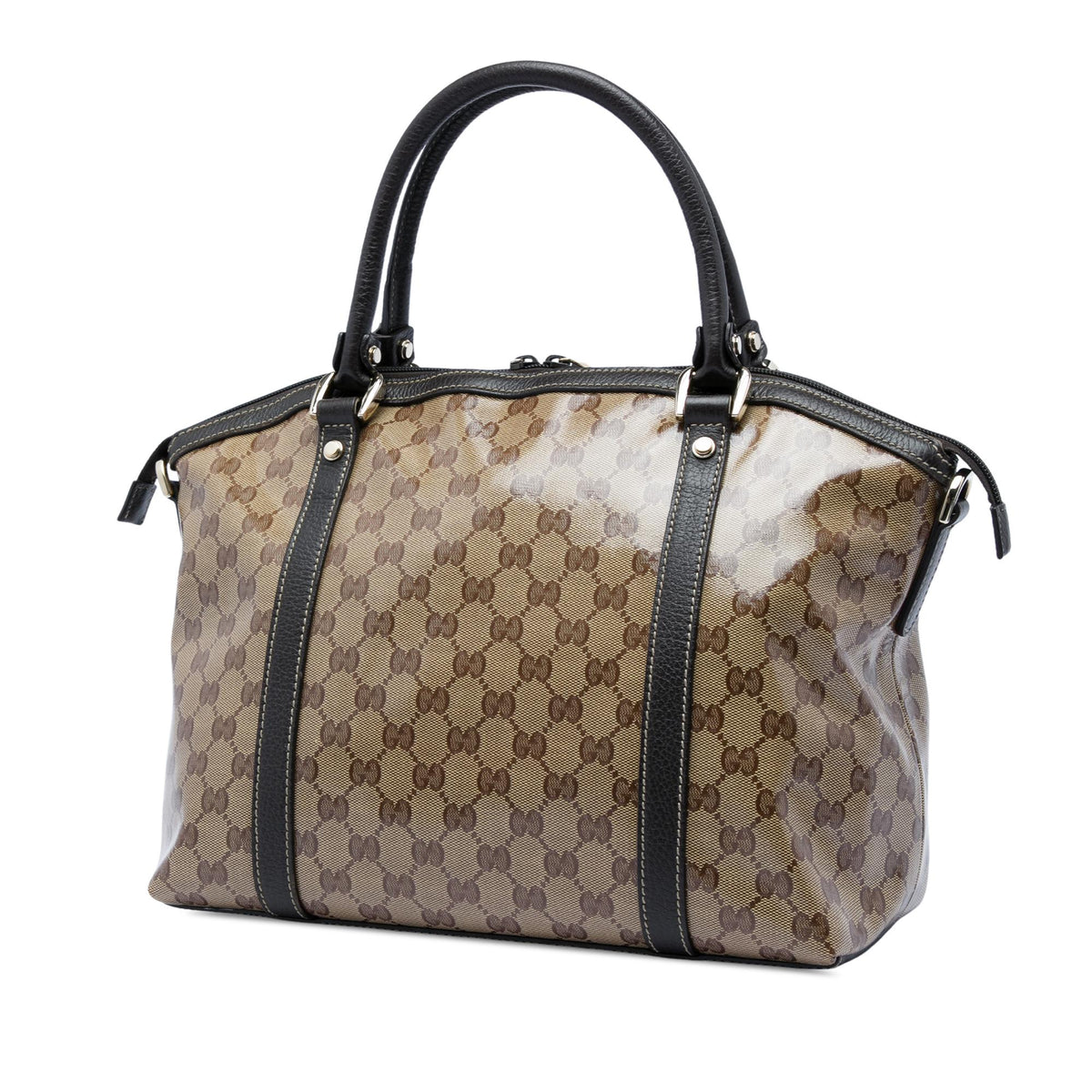 Gucci Medium GG Crystal Charm Dome Satchel