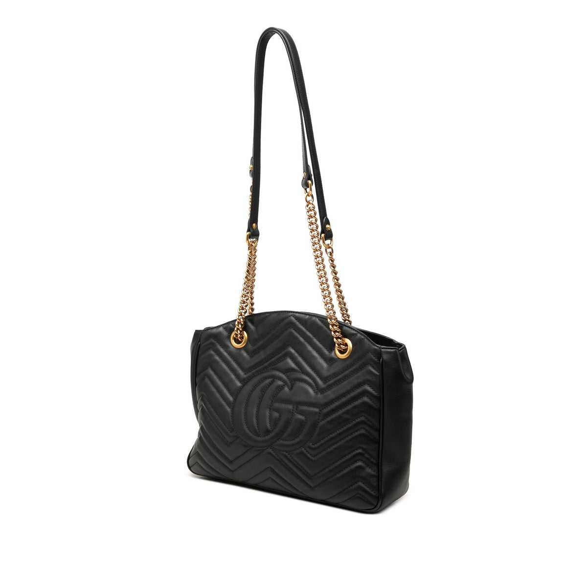 Gucci Medium GG Marmont Matelasse Calfskin Chain Shoulder Bag