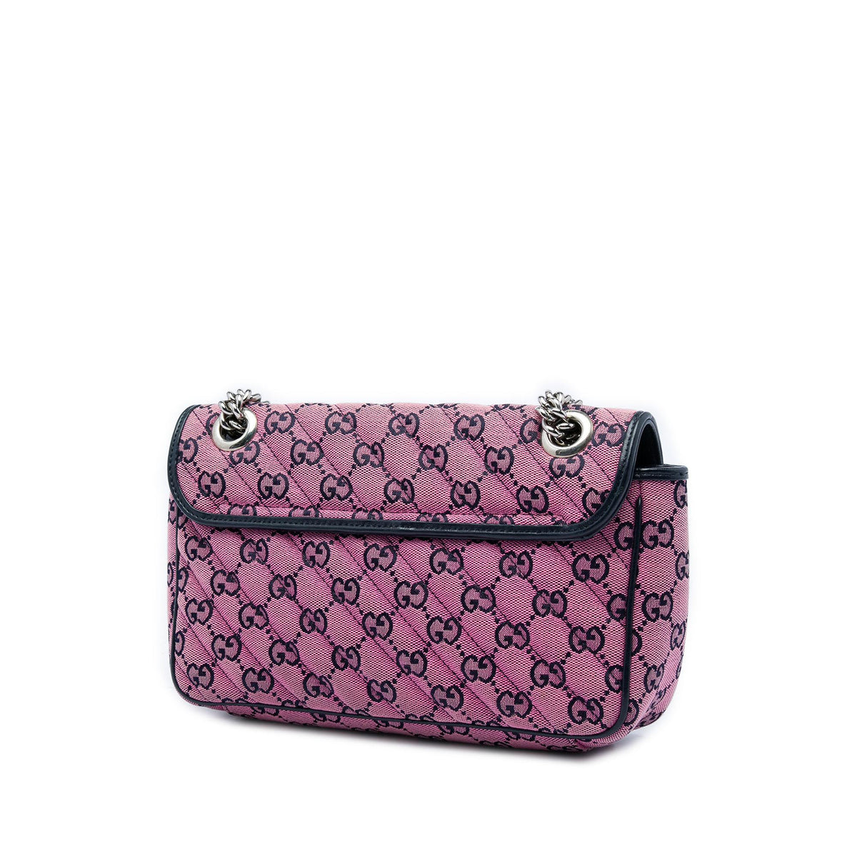 Gucci Medium GG Marmont Matelasse Diagonal GG Canvas Shoulder Bag