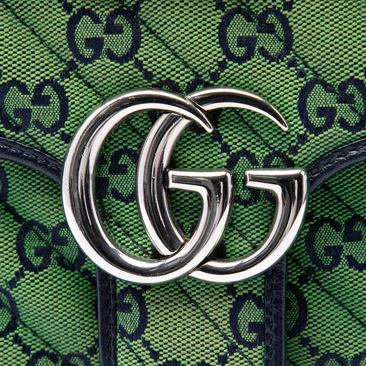 Gucci Medium GG Marmont Matelasse Diagonal GG Canvas Shoulder Bag