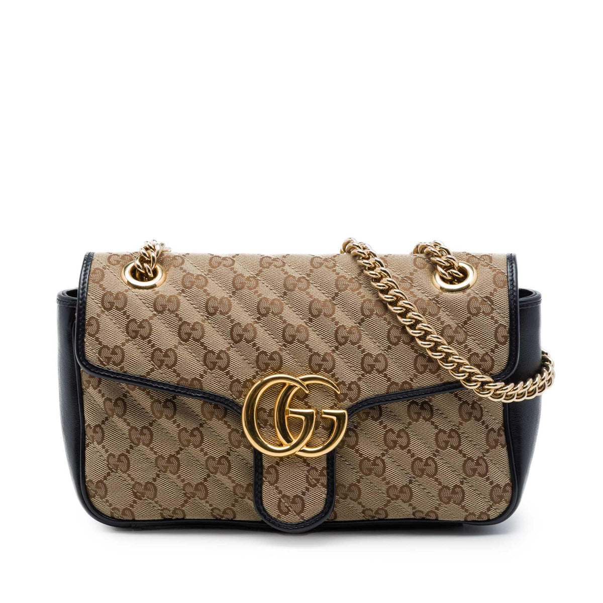 Gucci Medium GG Marmont Matelasse Diagonal GG Canvas Shoulder Bag