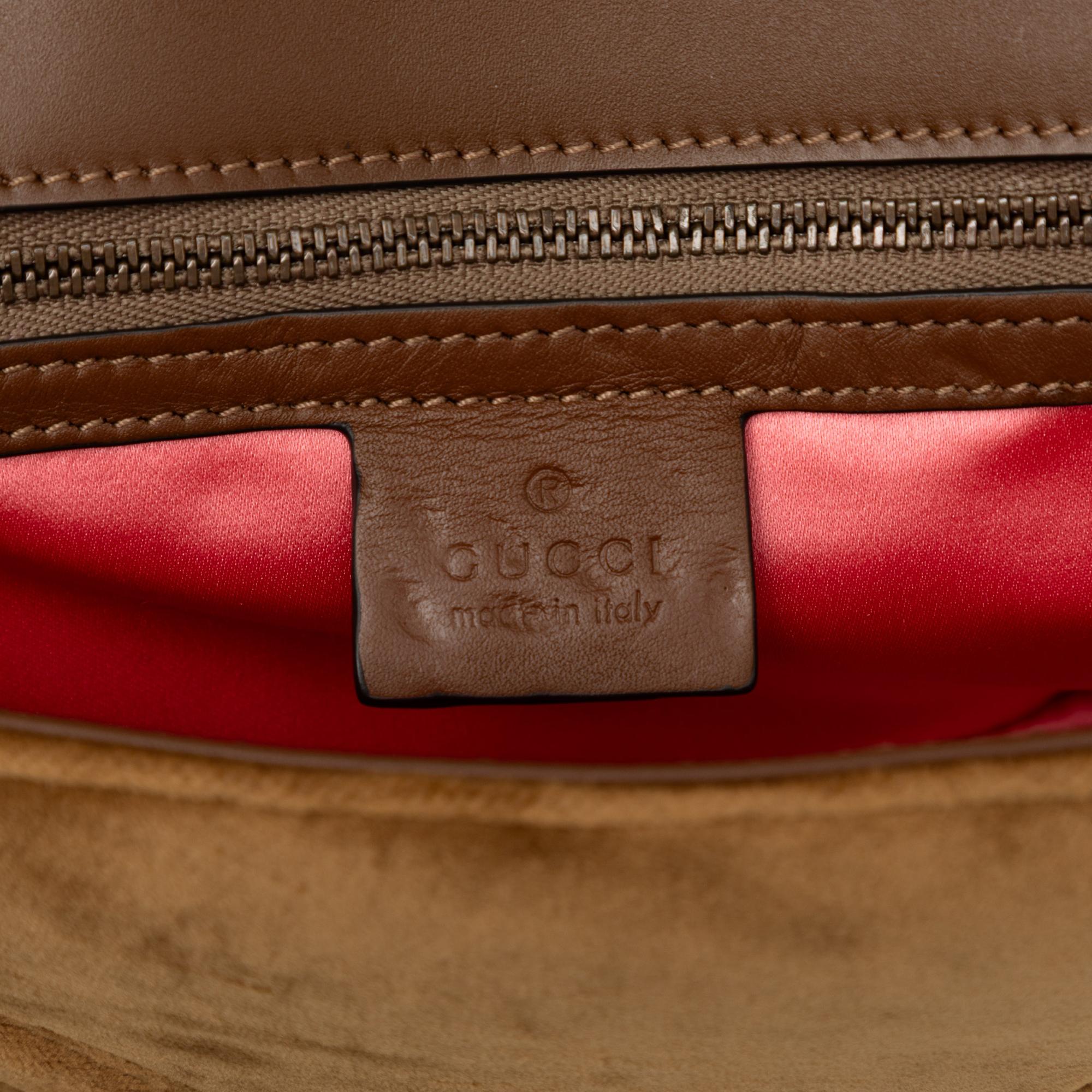 Gucci Medium GG Marmont Matelasse Velvet Shoulder Bag