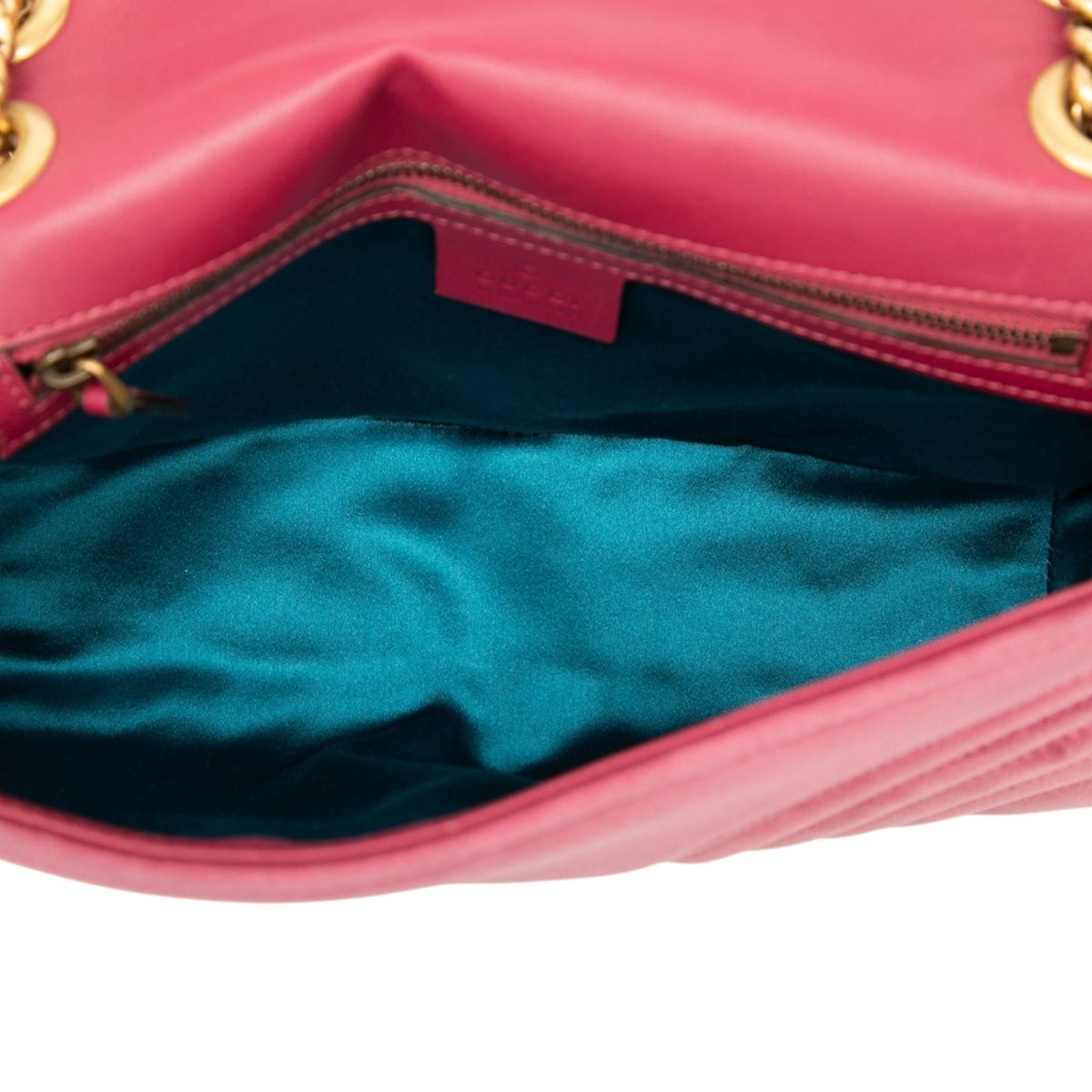Gucci Medium GG Marmont Matelasse Velvet Shoulder Bag