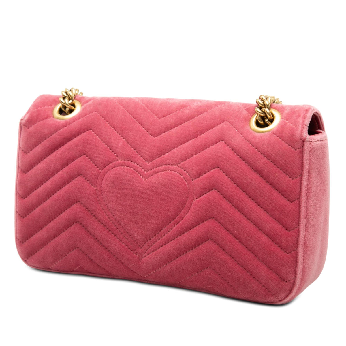 Gucci Medium GG Marmont Matelasse Velvet Shoulder Bag