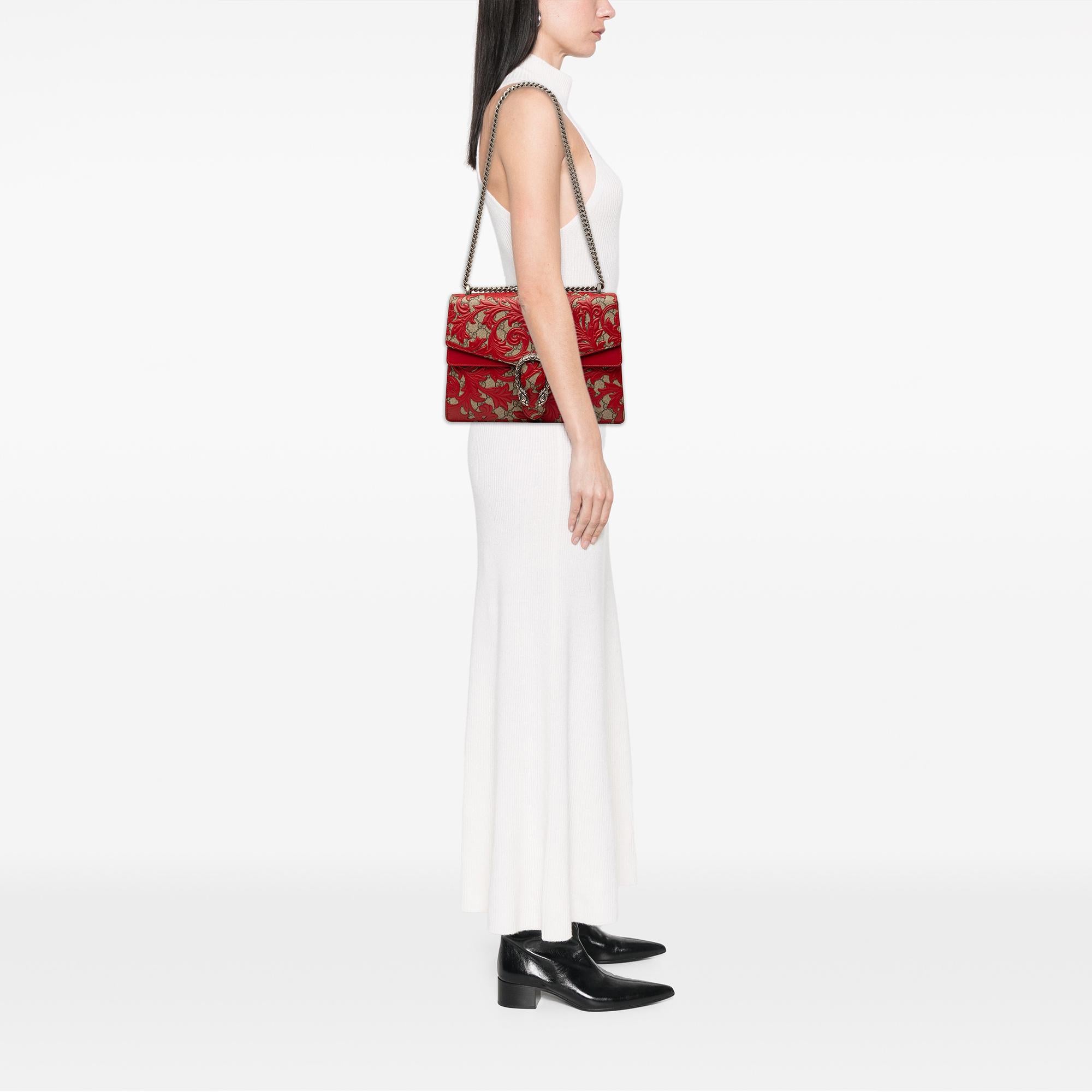 Gucci Medium GG Supreme Arabesque Dionysus Shoulder Bag