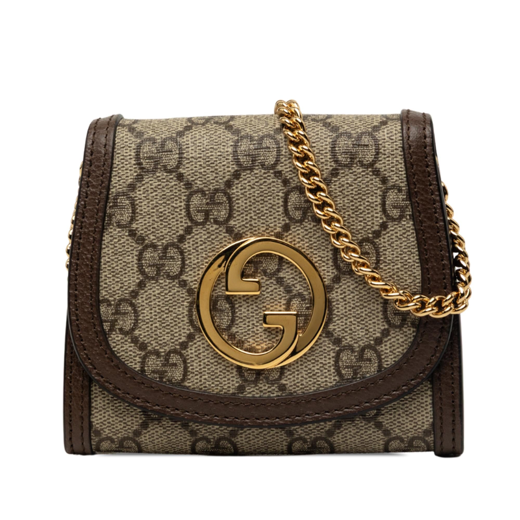 Gucci Medium GG Supreme Blondie Wallet on Chain