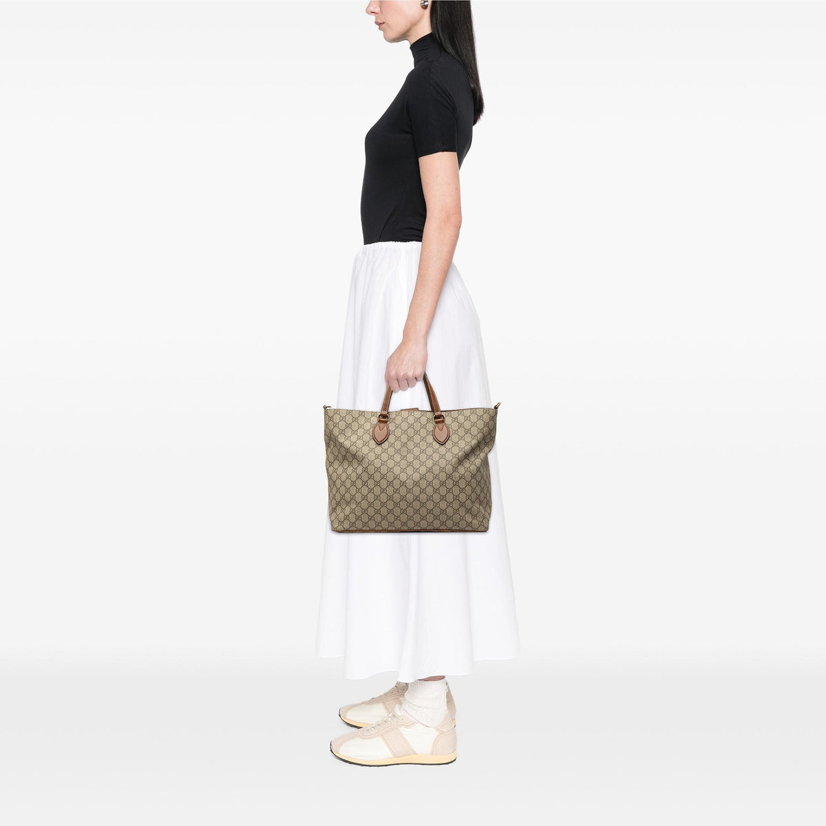 Gucci Medium GG Supreme Convertible Soft Tote