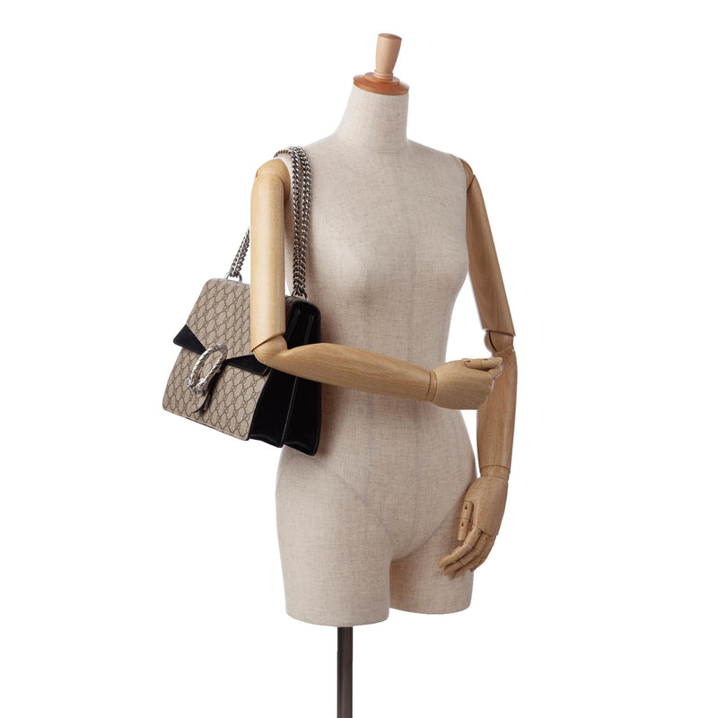 Gucci Medium GG Supreme Dionysus Shoulder Bag SHG NJpfES LuxeDH