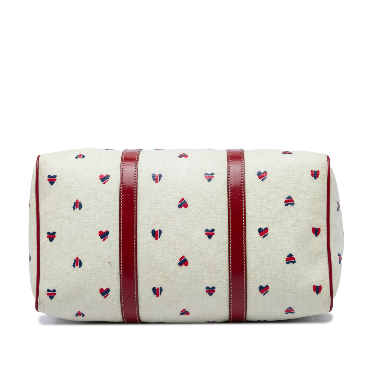 Gucci Medium GG Supreme Hearts Joy Boston Bag