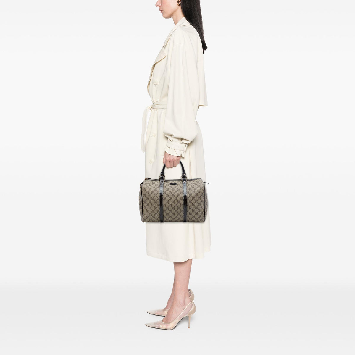 Gucci Medium GG Supreme Joy Boston Bag