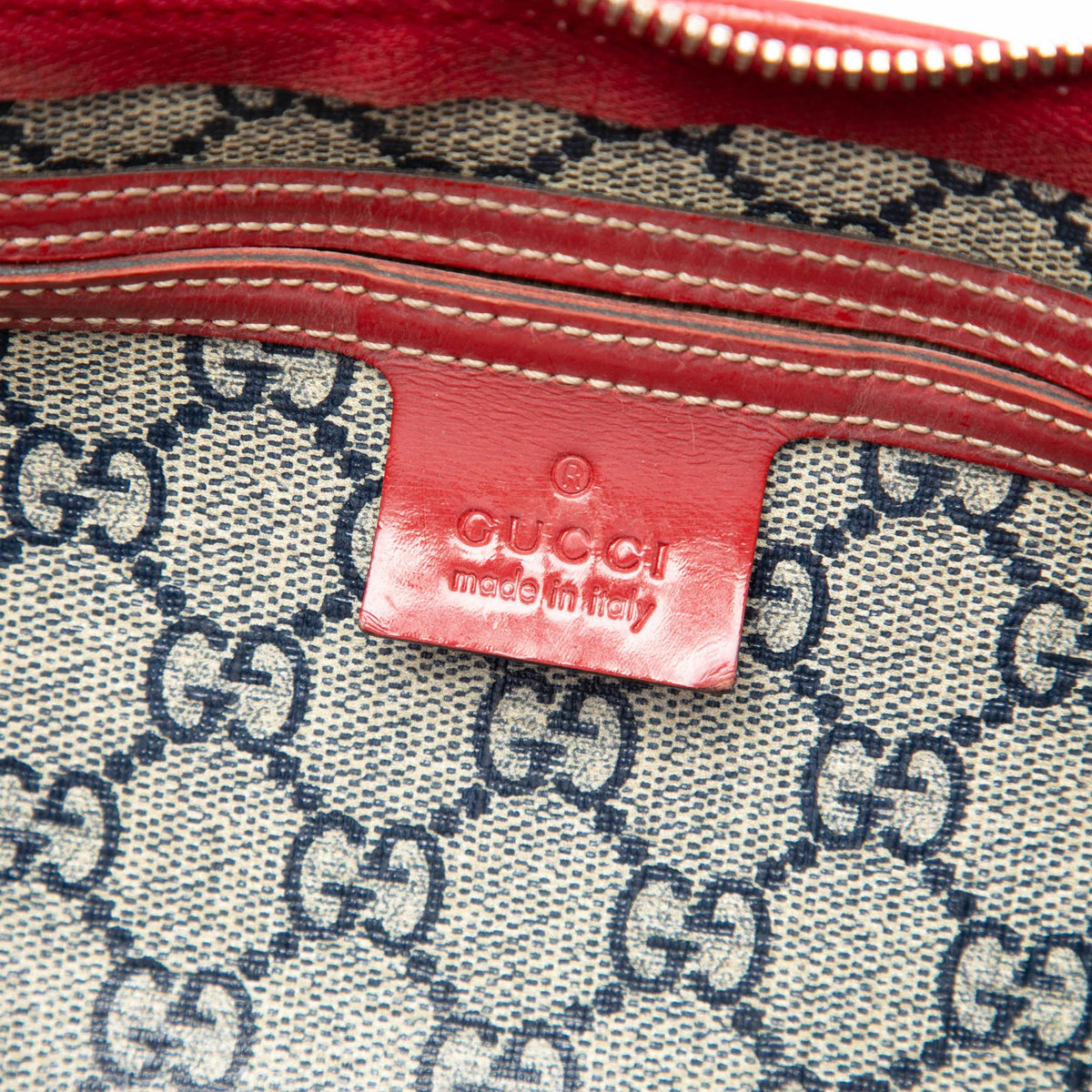 Gucci Medium GG Supreme Joy Tattoo Heart Boston Bag