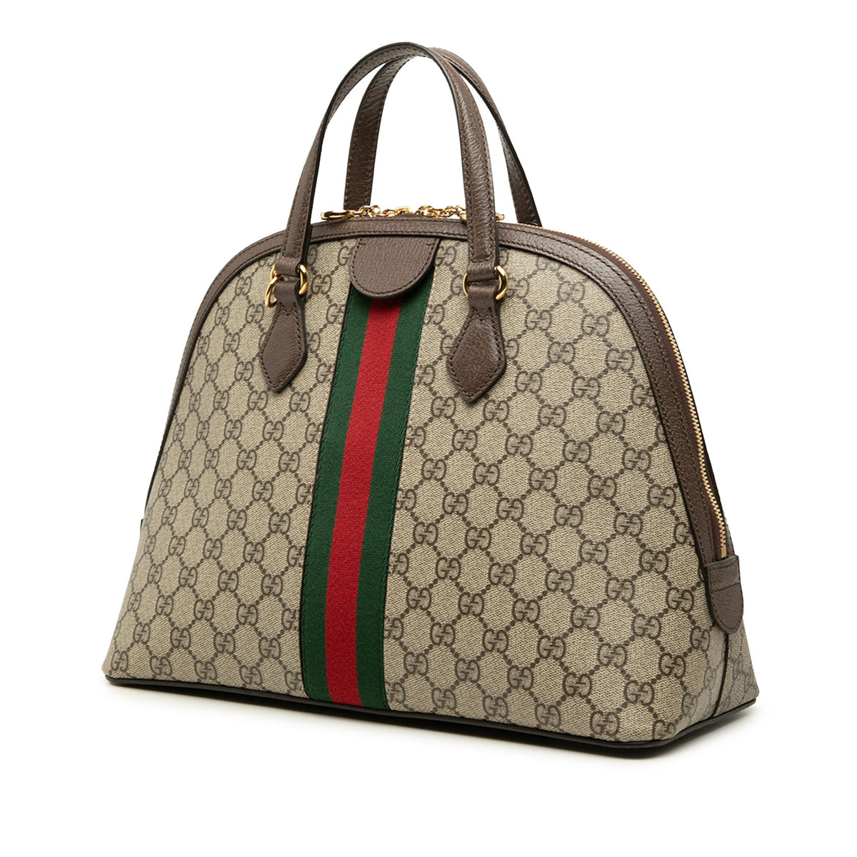 Gucci Medium GG Supreme Ophidia Web Satchel