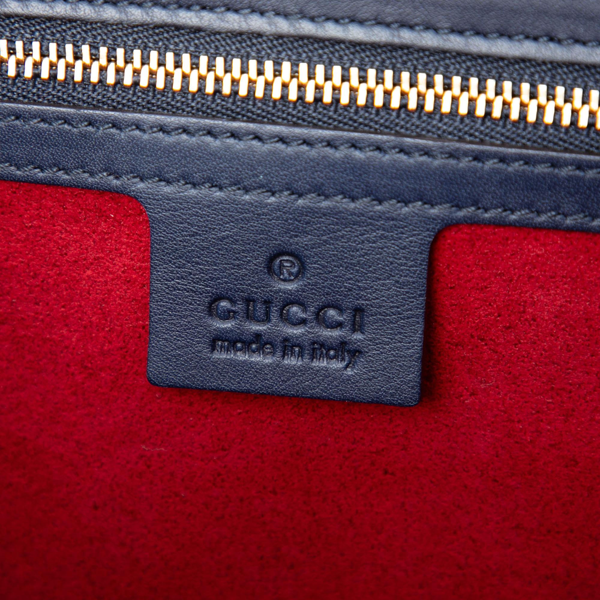 Gucci Medium GG Supreme Padlock Shoulder Bag