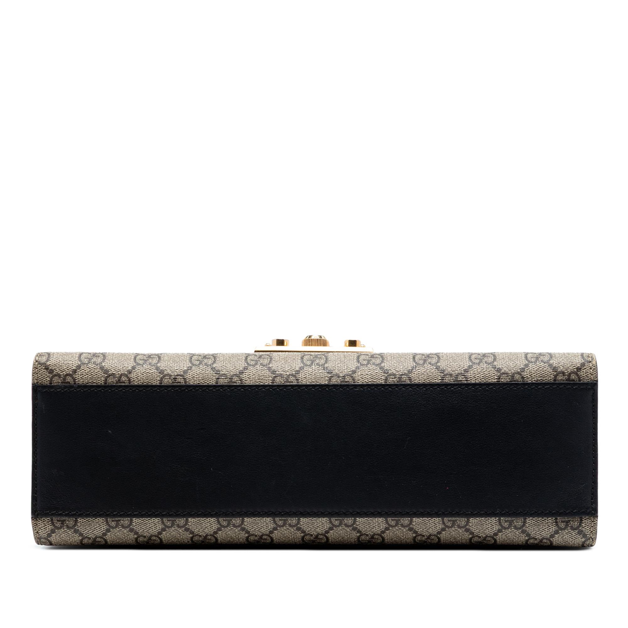 Gucci Medium GG Supreme Padlock Shoulder Bag