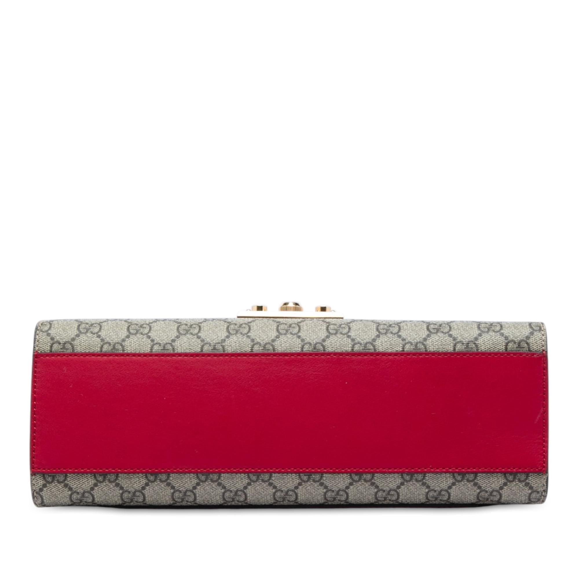 Gucci Medium GG Supreme Padlock Shoulder Bag