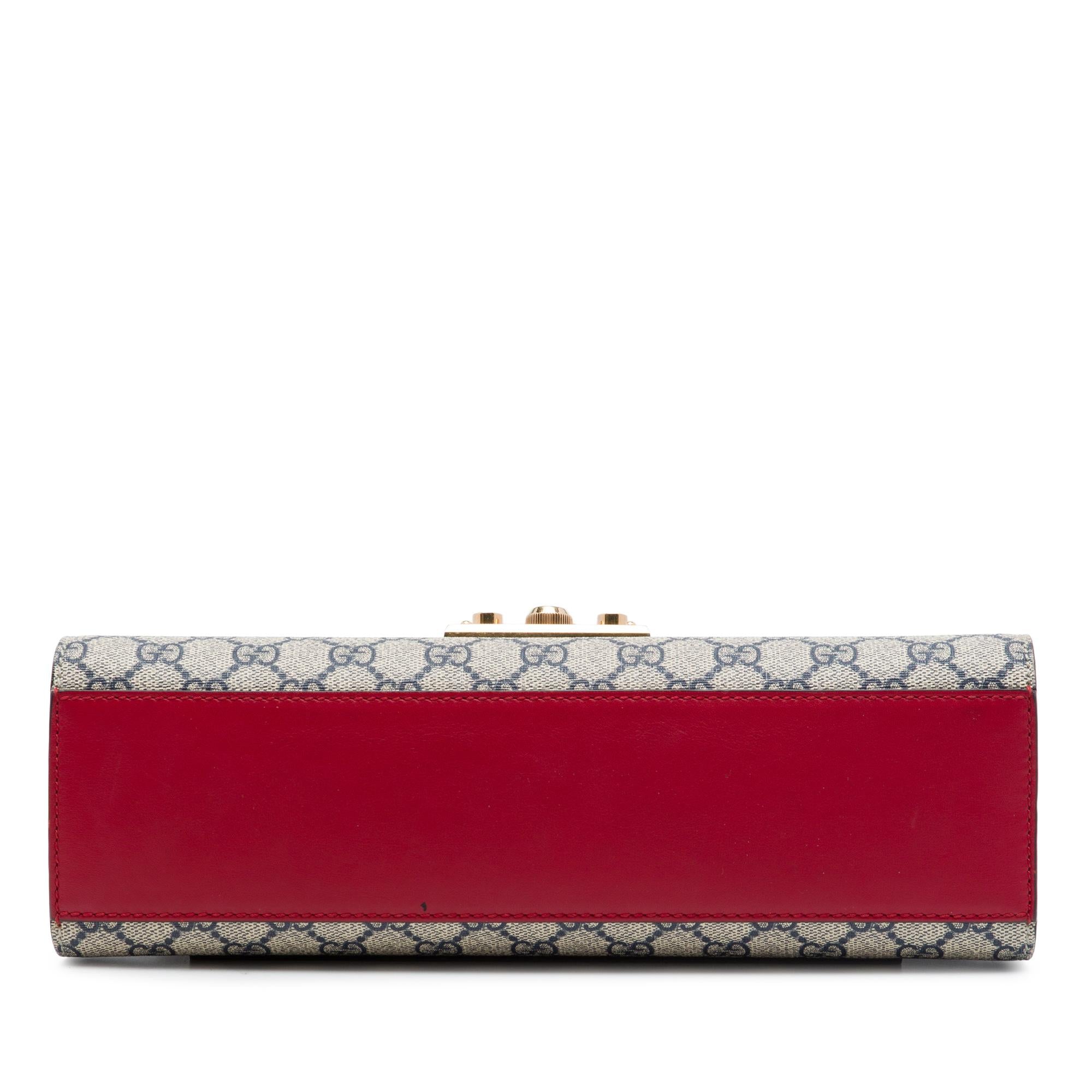 Gucci Medium GG Supreme Padlock Shoulder Bag