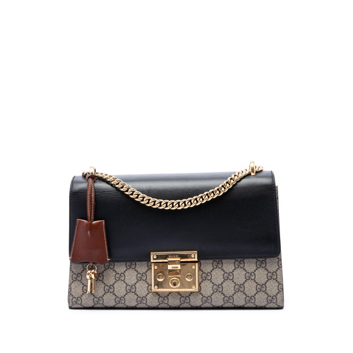 Gucci Medium GG Supreme Padlock Shoulder Bag