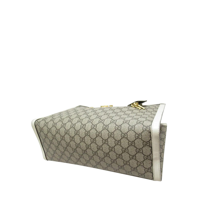 Gucci Medium GG Supreme Padlock Tote Bag (SHG-d03O8y)