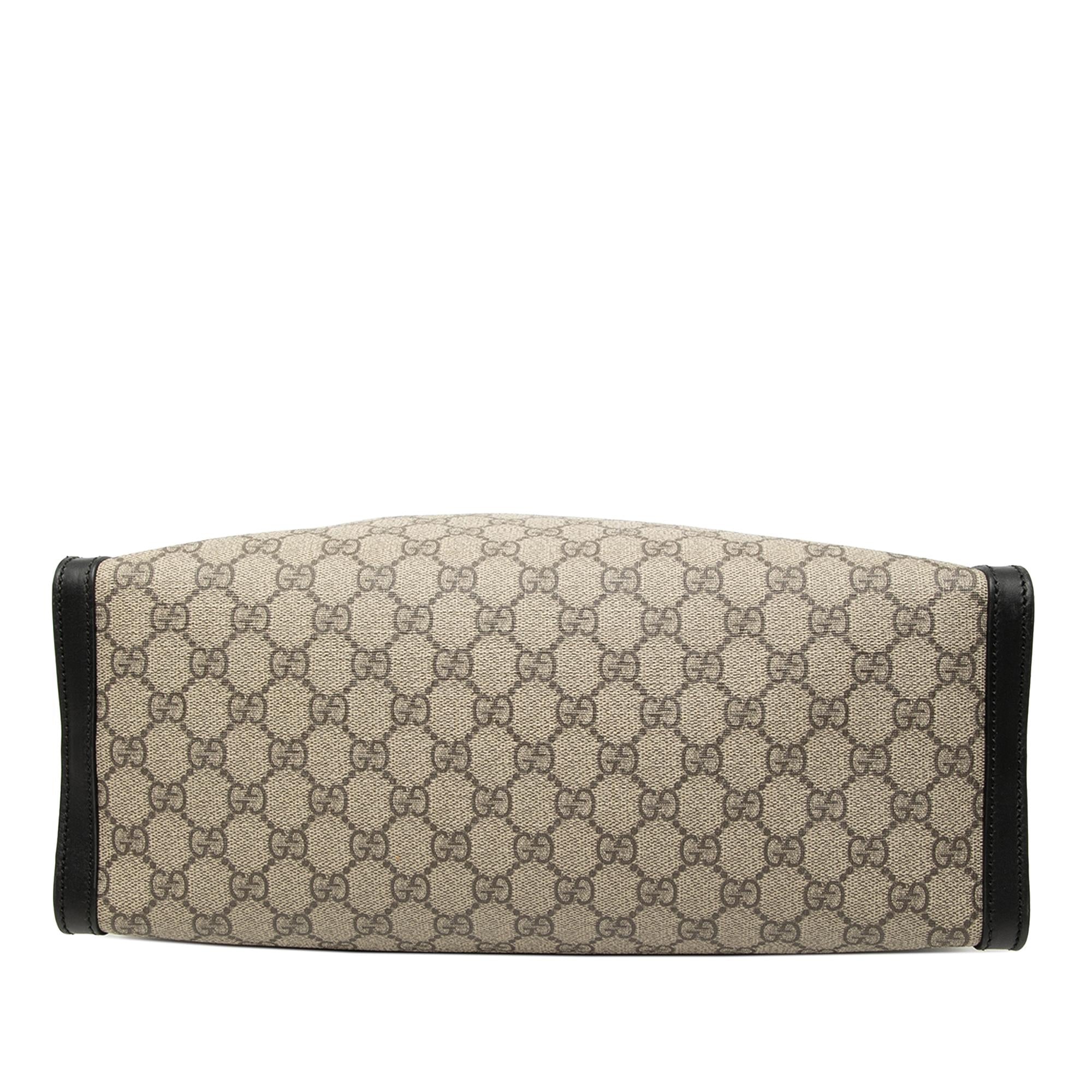 Gucci Medium GG Supreme Padlock Tote