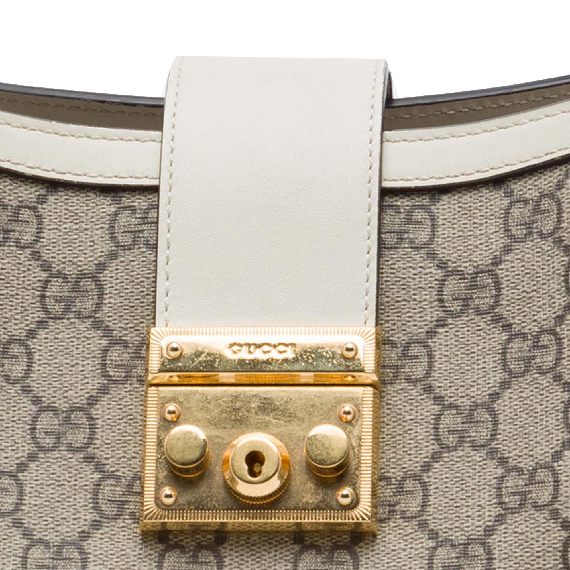 Gucci Medium GG Supreme Padlock Tote