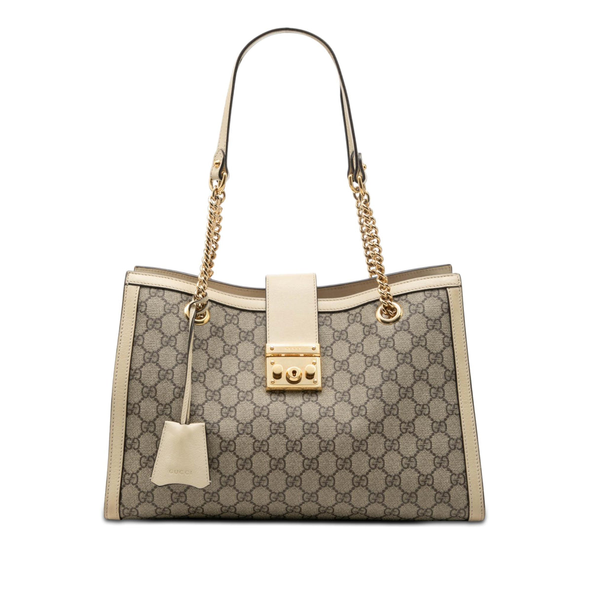 Gucci Medium GG Supreme Padlock Tote