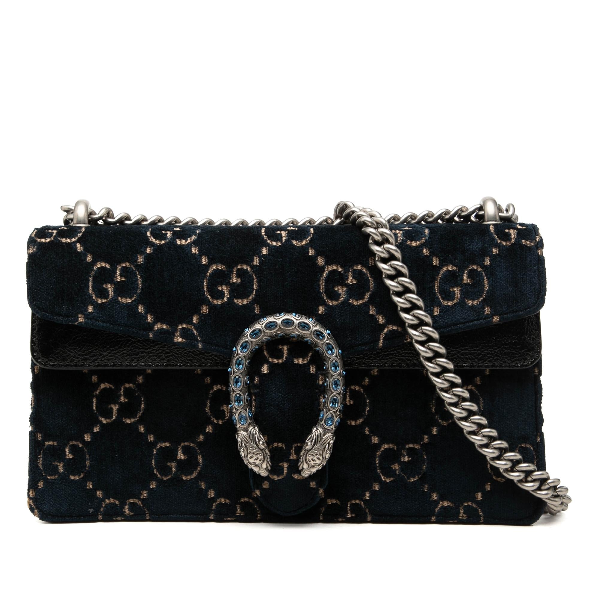 Gucci Medium GG Velvet Dionysus Crossbody