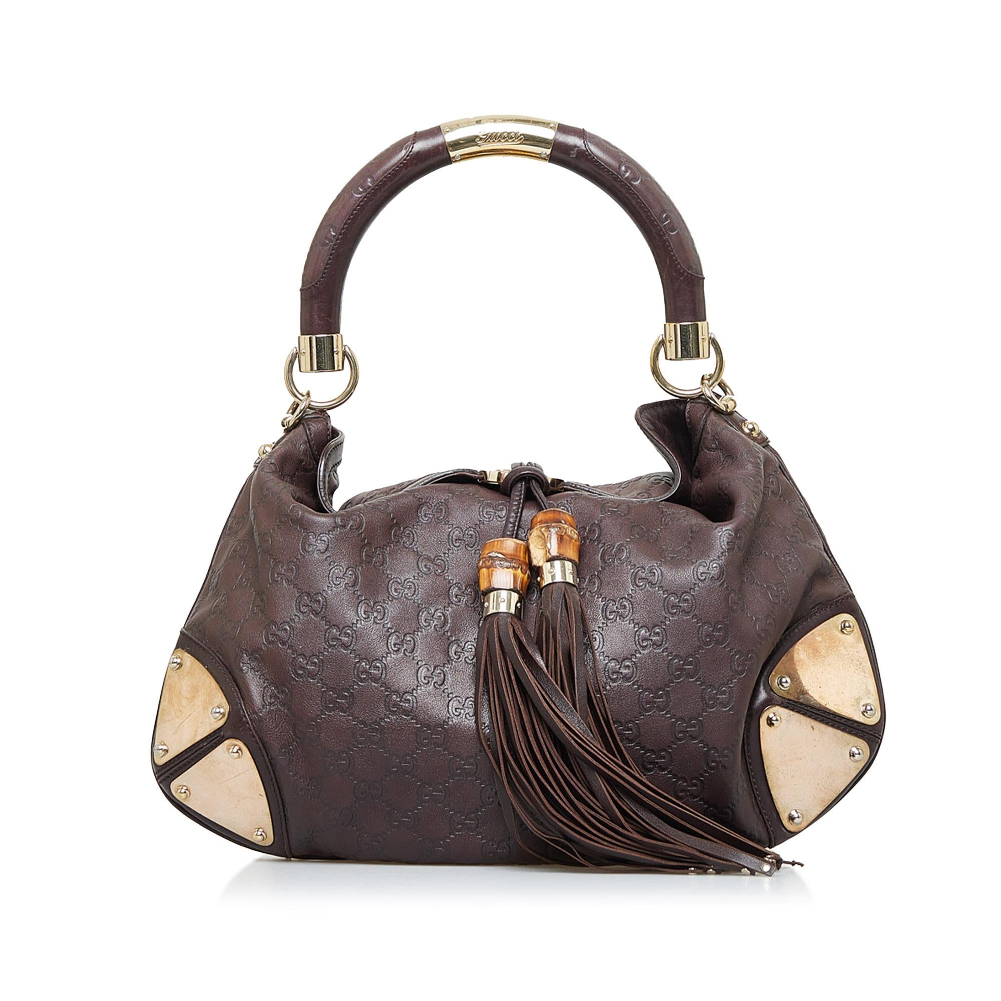 Gucci Medium Guccissima Bamboo Indy (SHG-T0Pj5K)