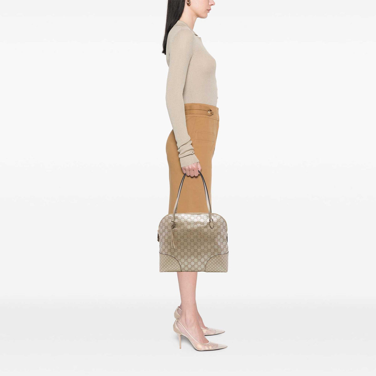Gucci Medium Guccissima Bree Dome Tote
