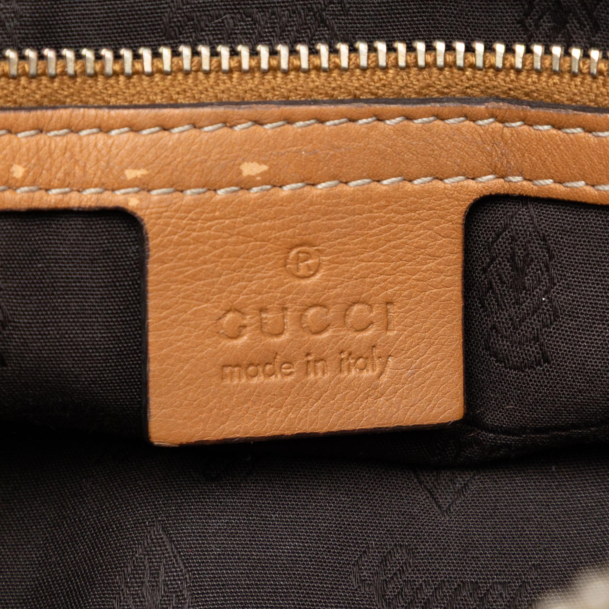 Gucci Medium Guccissima Charm Dome Satchel