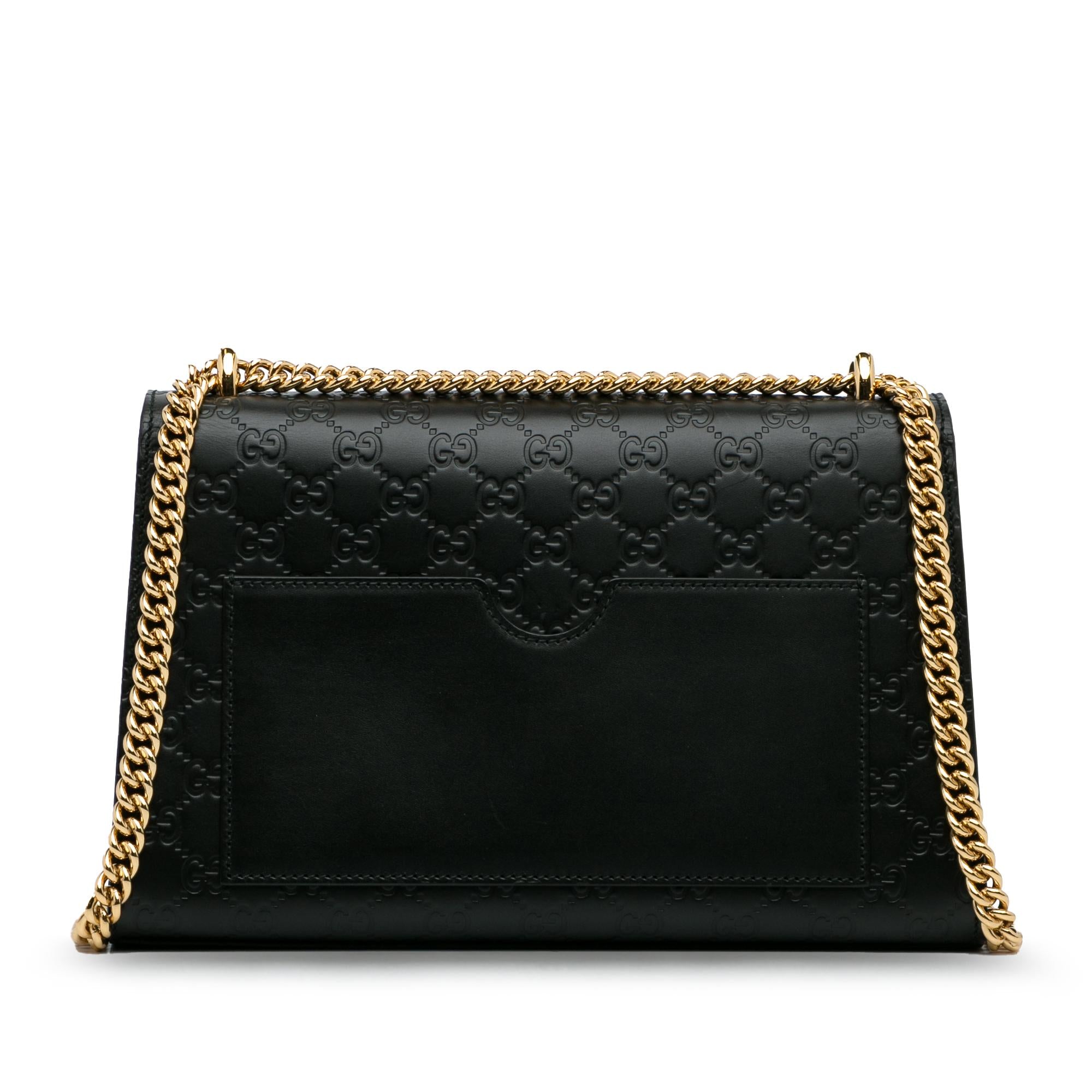 Gucci Medium Guccissima Padlock Shoulder Bag (SHG-SnYk2W)