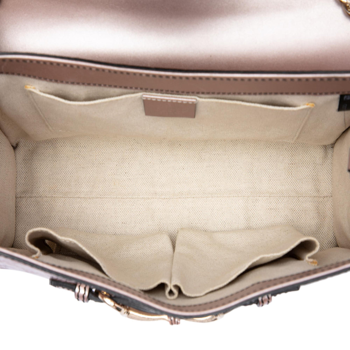 Gucci Medium Guccissima Patent Emily Shoulder Bag