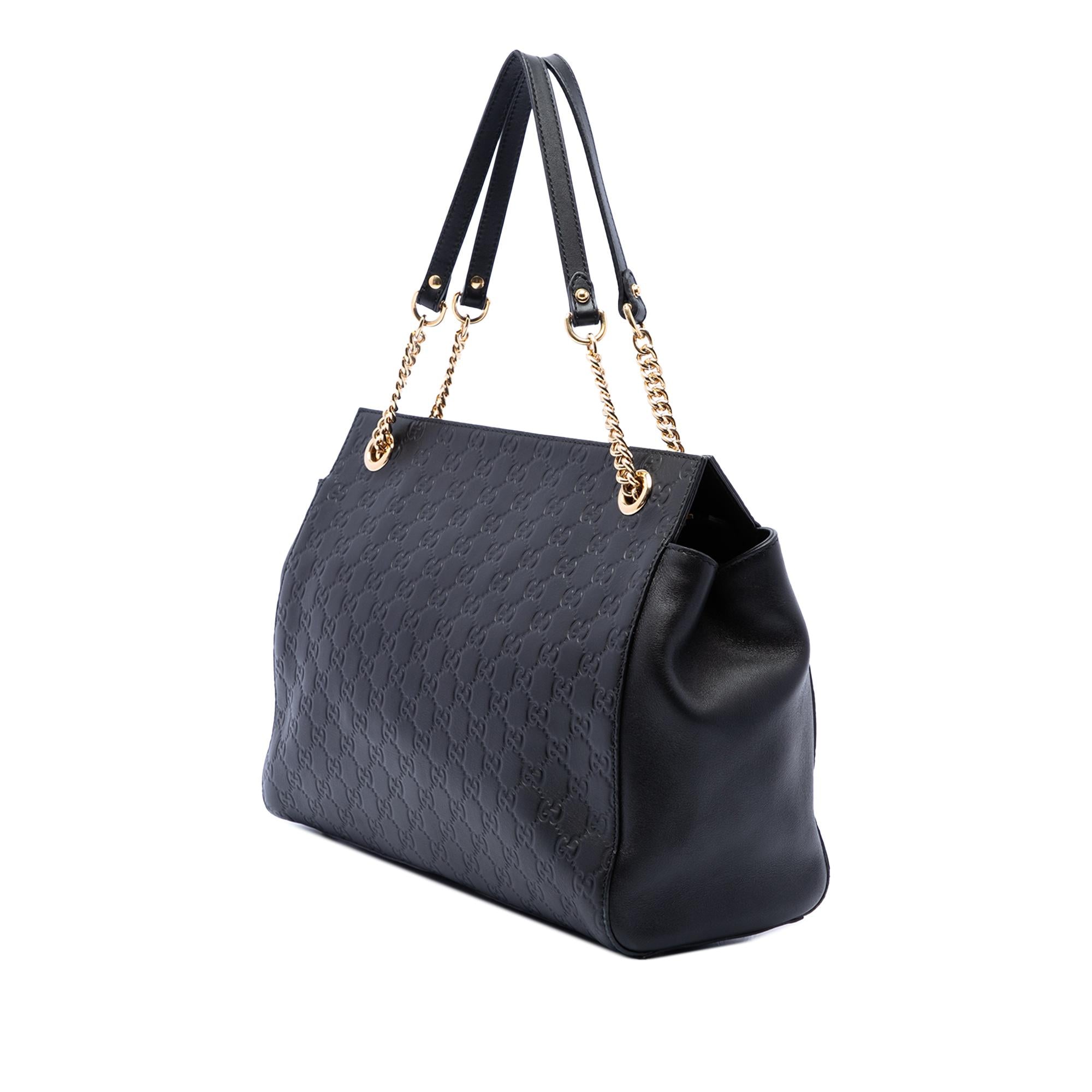 Gucci Medium Guccissima Soft Signature Tote