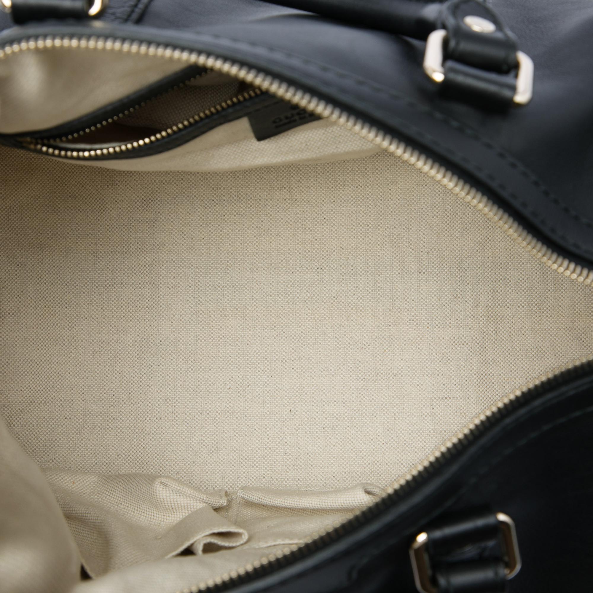 Gucci Medium Guccissima Trimmed Calfskin Joy Boston Bag