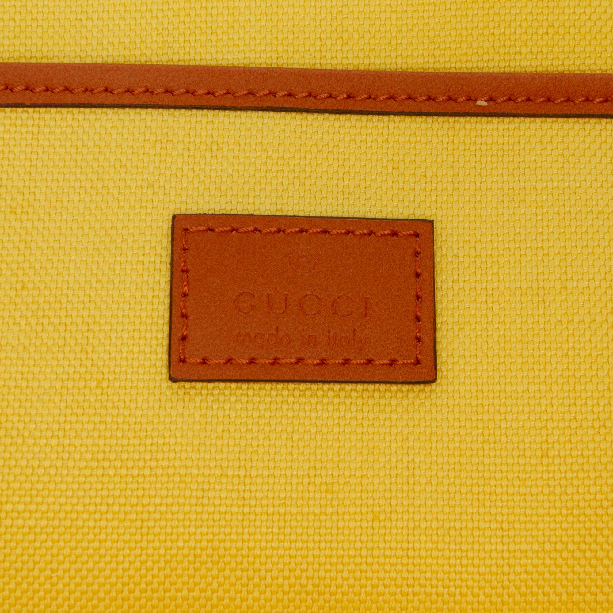 Gucci Medium Jute Embroidered Logo Shopper Tote