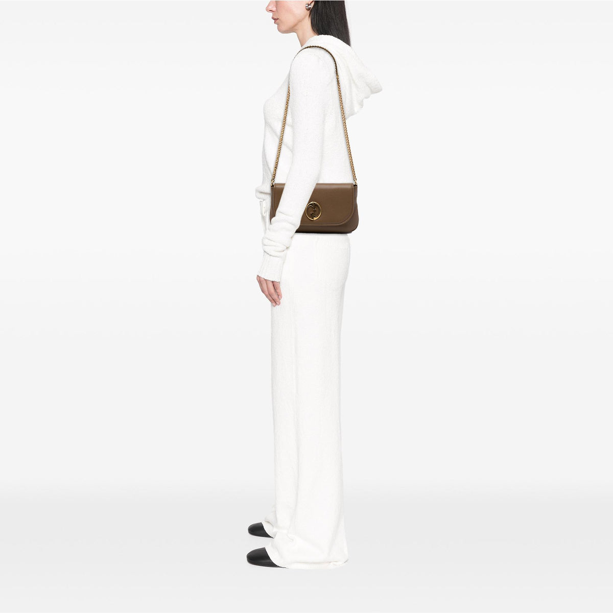 Gucci Medium Leather 1973 Chain Shoulder Bag
