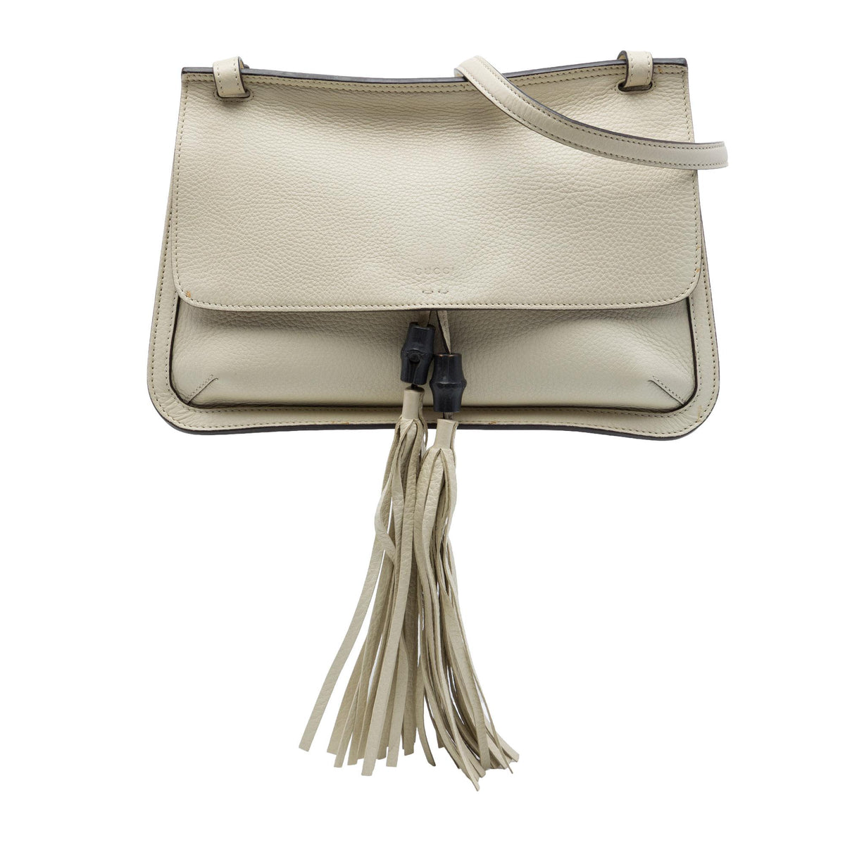 Gucci Medium Leather Bamboo Daily Crossbody