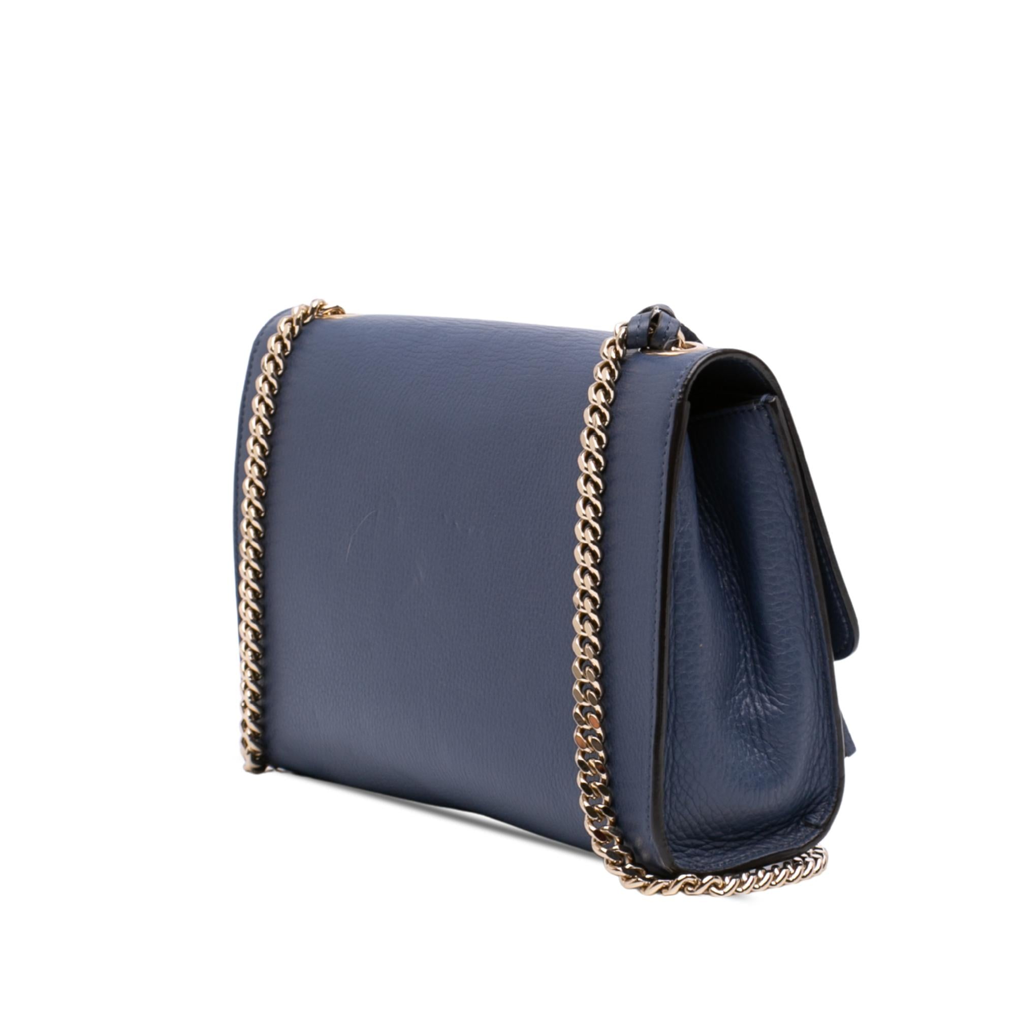 Gucci Medium Leather Miss Bamboo Crossbody