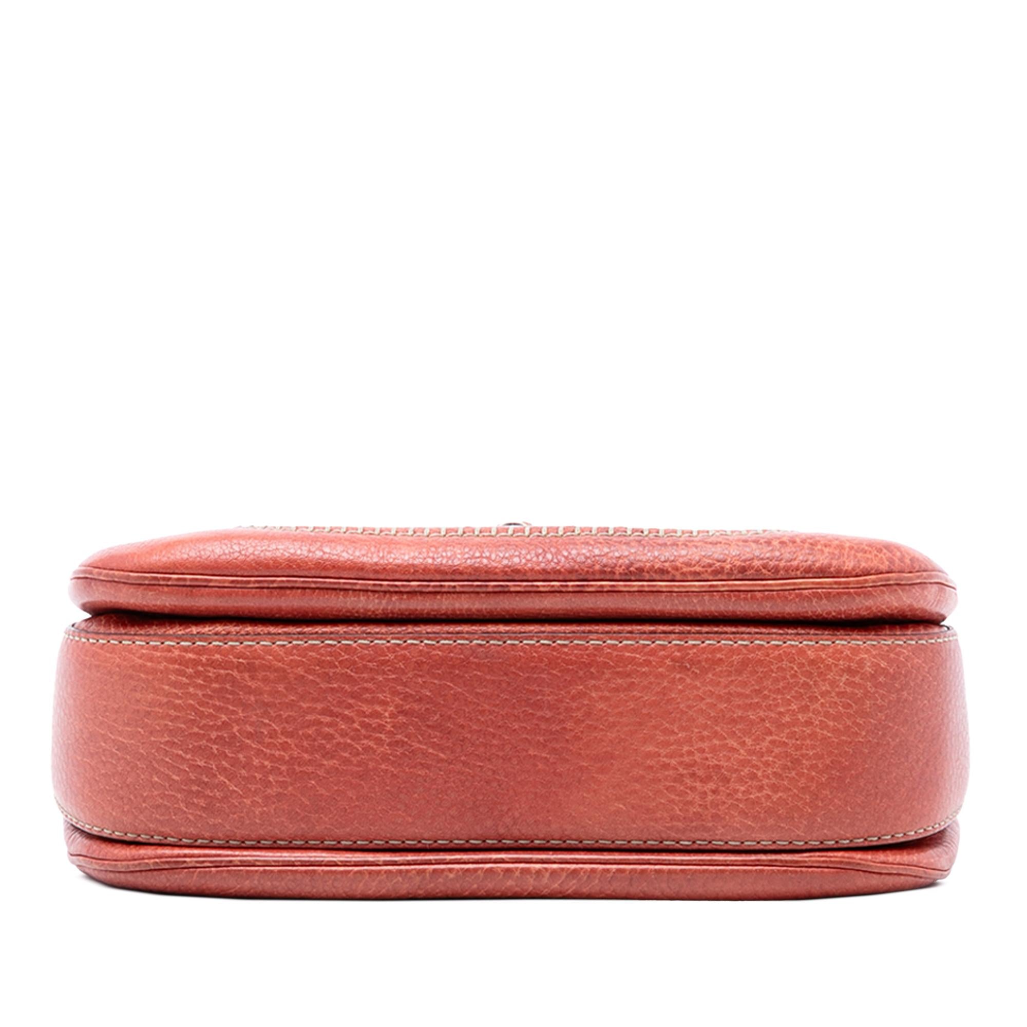 Gucci Medium Leather New Bamboo Satchel