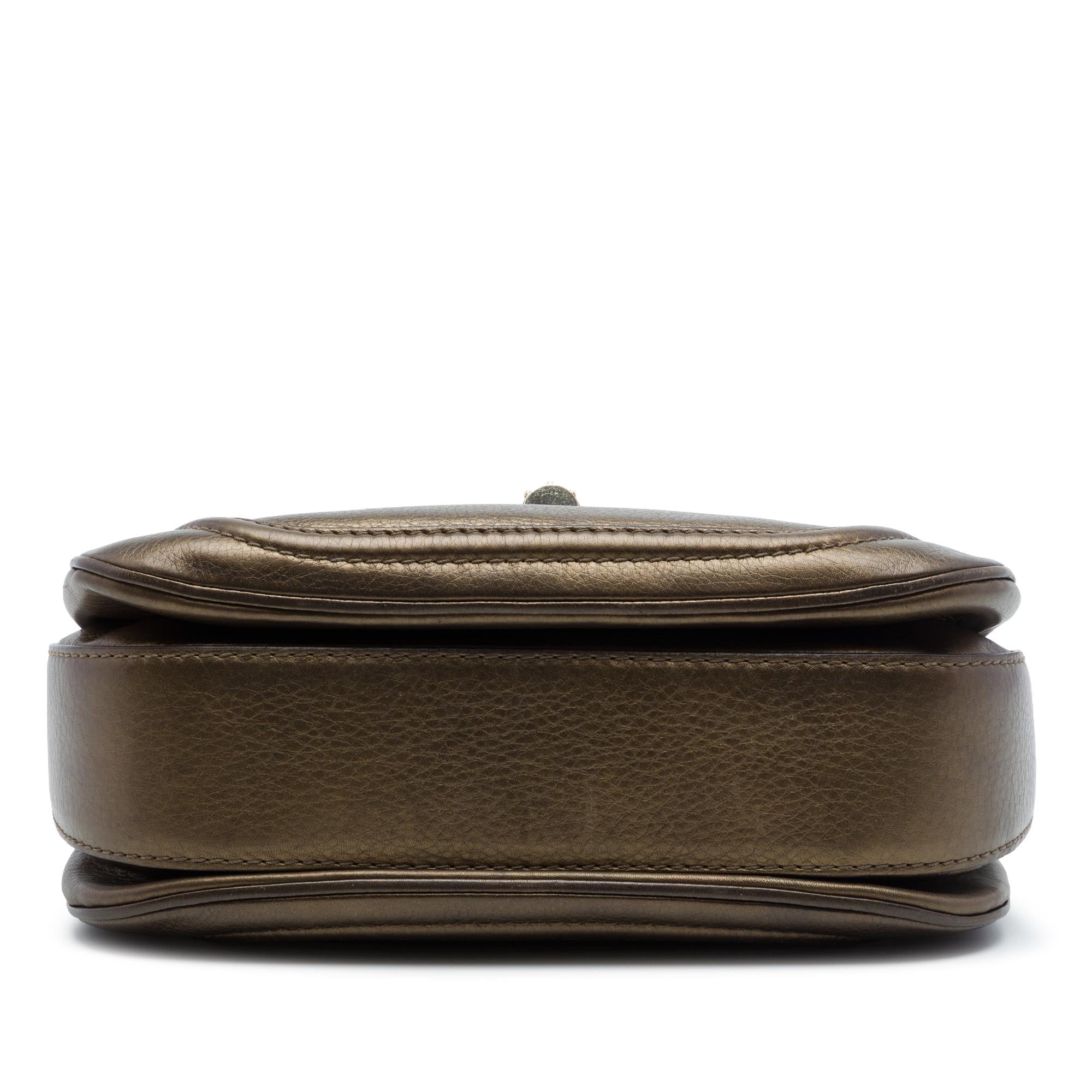 Gucci Medium Leather New Bamboo Satchel