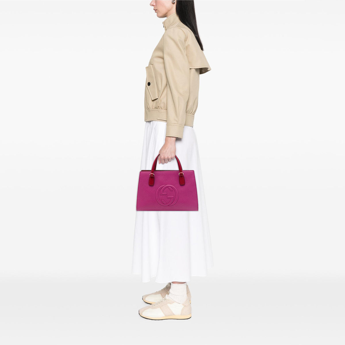 Gucci Medium Leather Soho Satchel