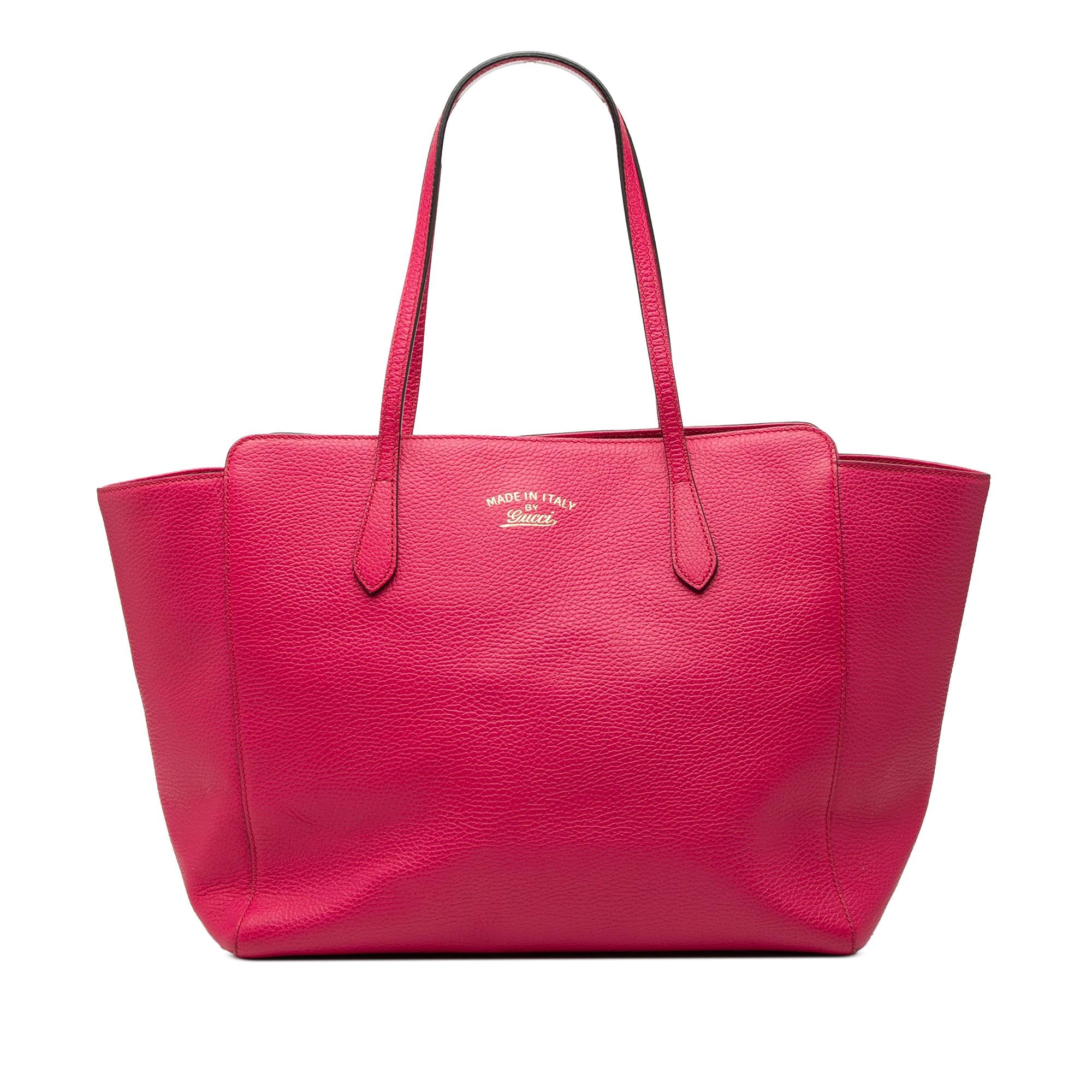 Gucci Medium Leather Swing Tote