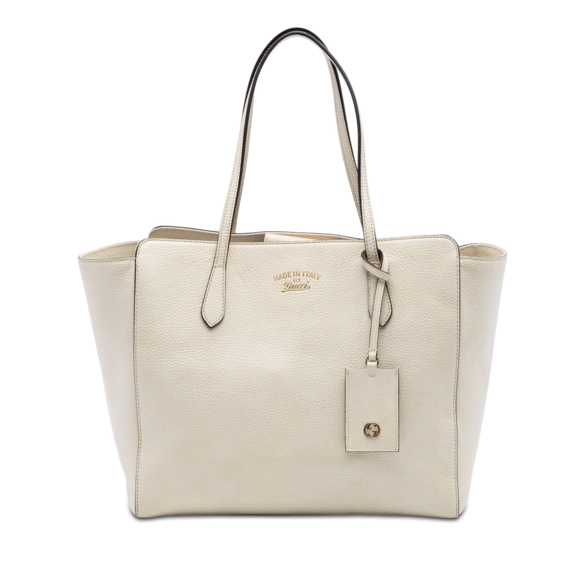 Gucci Medium Leather Swing Tote