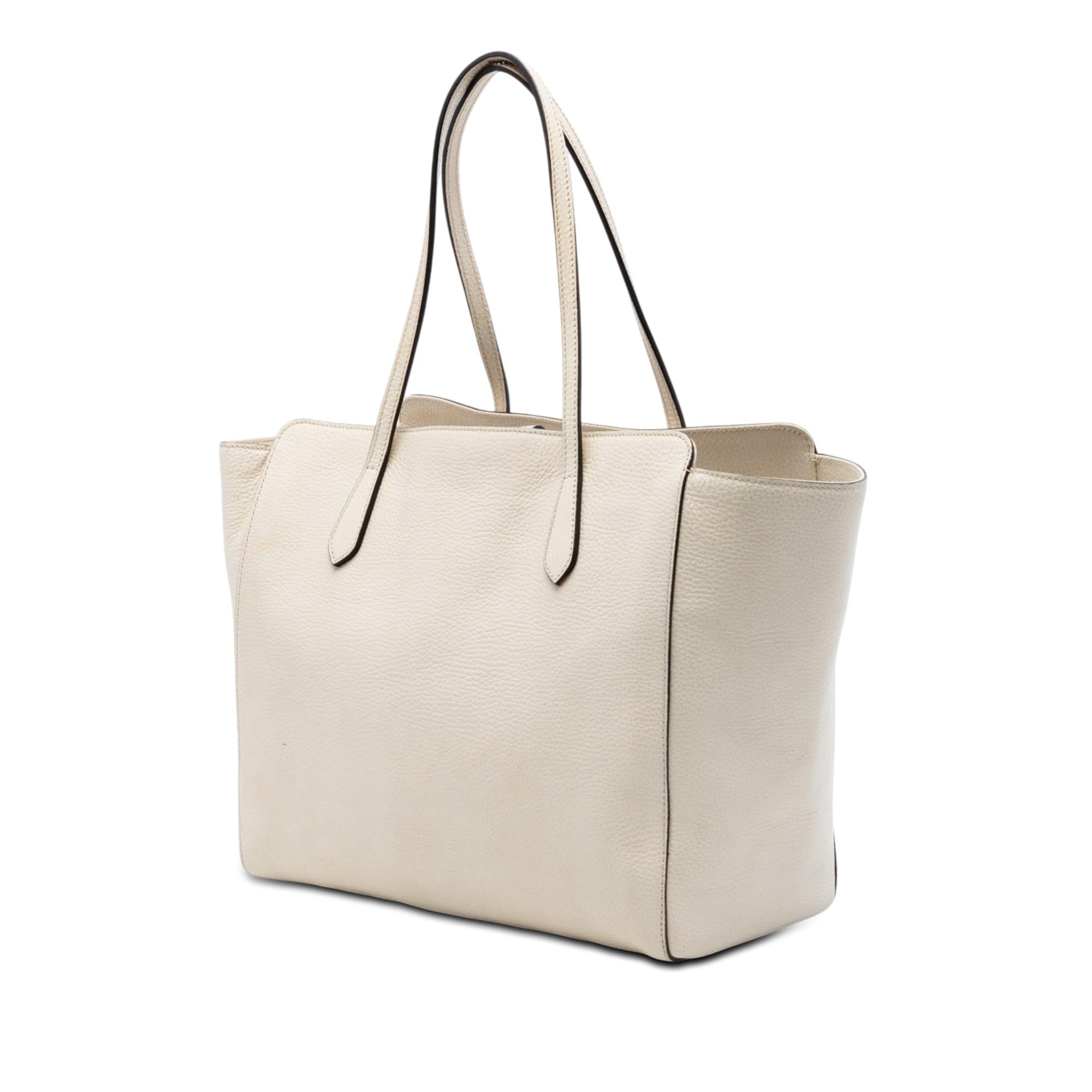 Gucci Medium Leather Swing Tote