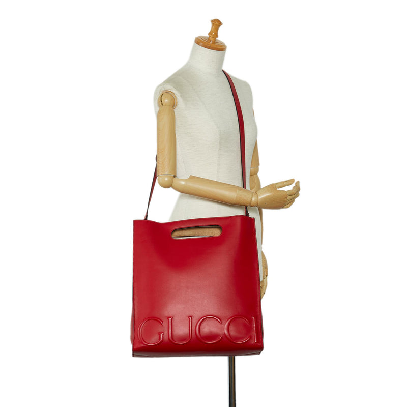 Gucci Medium Logo-Embossed XL Tote Bag (SHG-jnSovi)
