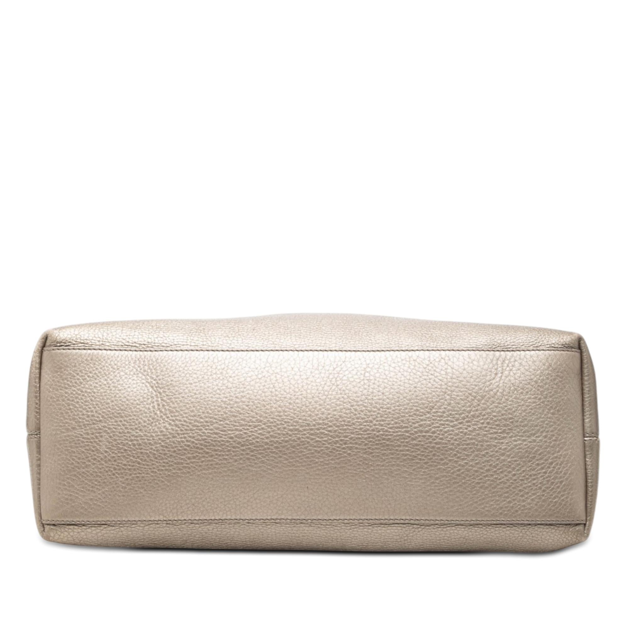 Gucci Medium Metallic Calfskin Soho Chain Tote