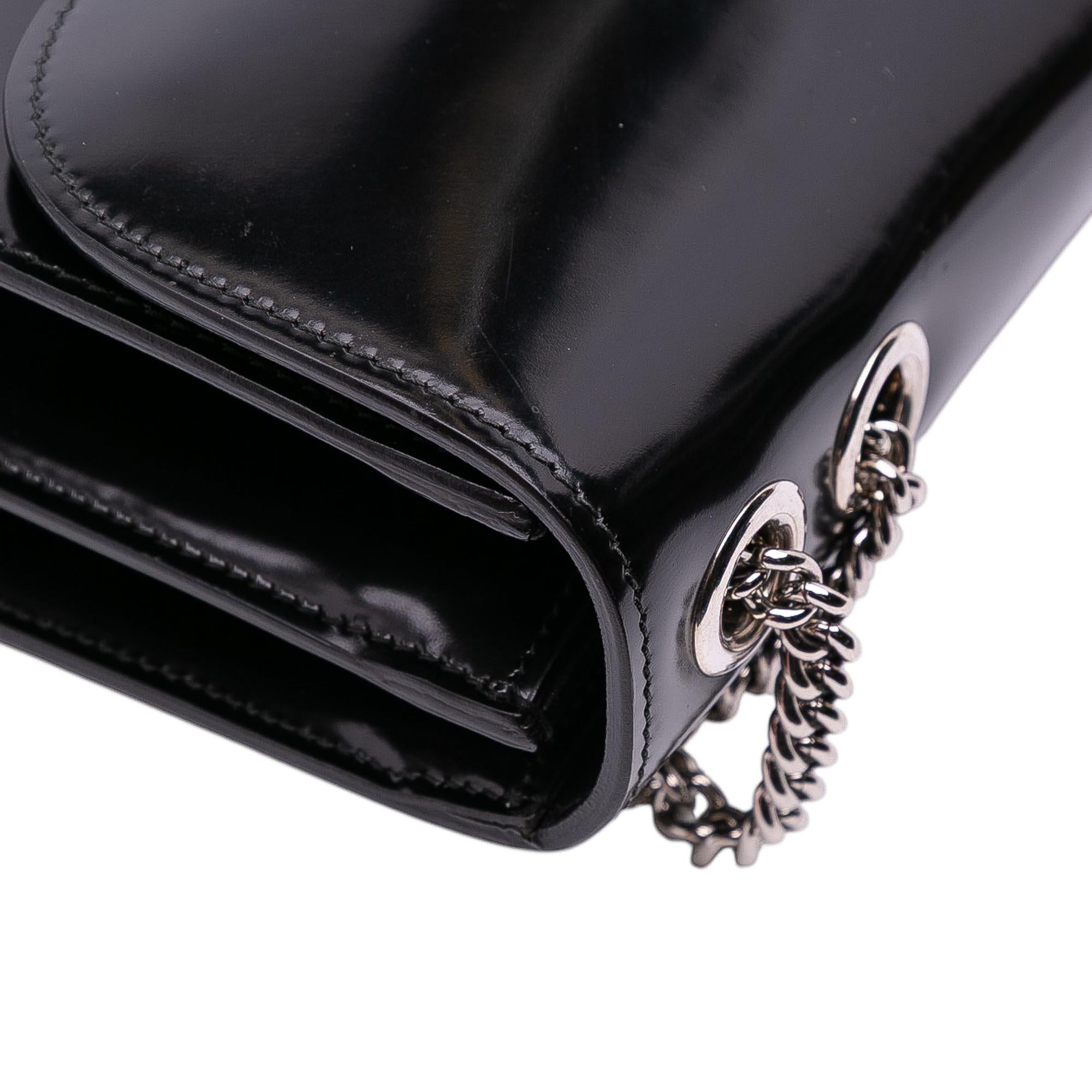 Gucci Medium Patent Dollar Interlocking G Crossbody