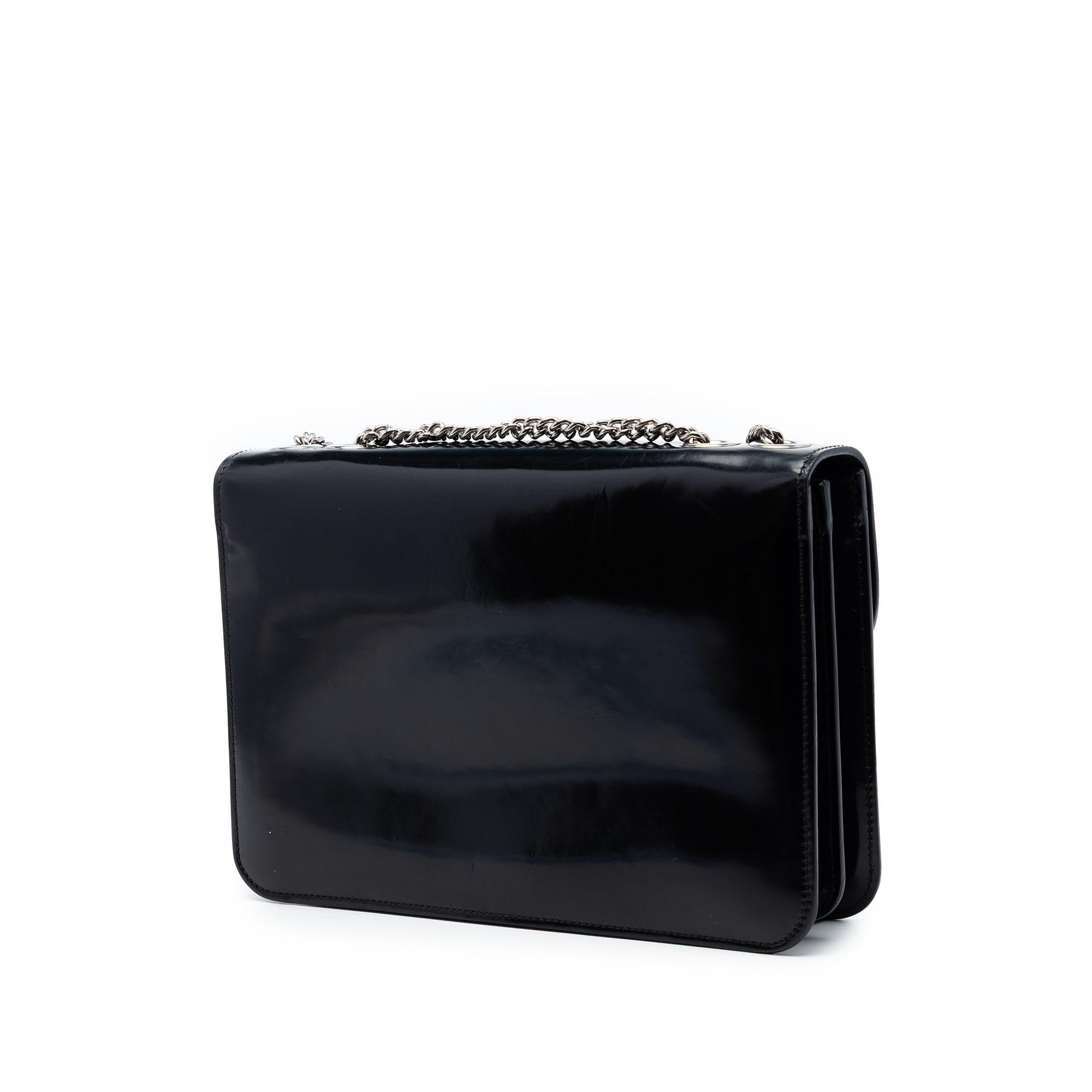 Gucci Medium Patent Interlocking G Crossbody