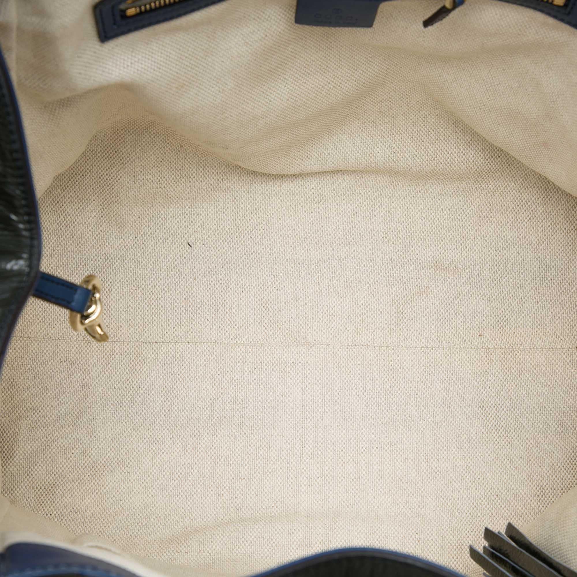Gucci Medium Patent Soho Cellarius Tote